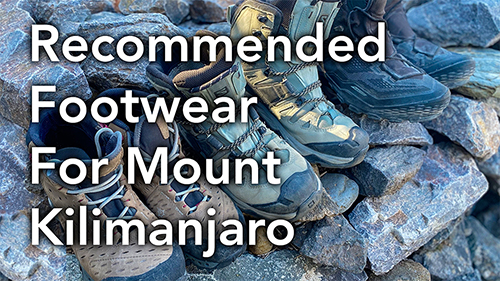 Recommended Footwear for Kilimanjaro